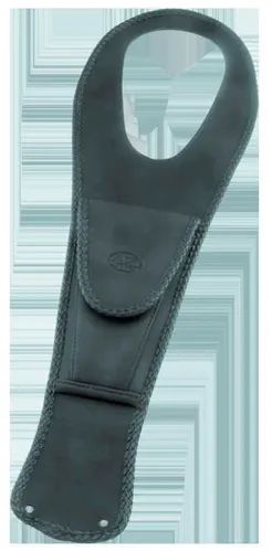 Mustang Black Felt Lined Tank Protector Bib w Pouch