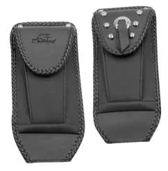 Mustang Black Original Felt Lined Tank Protector Bib W/ Pouch