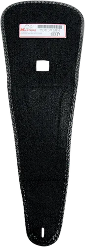 Mustang Black Studded Felt Lined Tank Protector Bib w Pouch