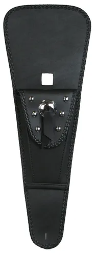 Mustang Black Studded Felt Lined Tank Protector Bib w Pouch