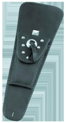 Mustang Black Studded Felt Lined Tank Protector Bib w Pouch