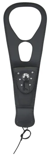 Mustang Black Studded Felt Lined Tank Protector Bib W/ Pouch