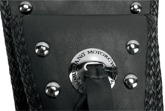 Mustang Black Studded Felt Lined Tank Protector Bib W/ Pouch