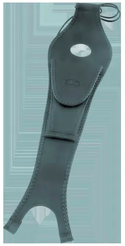 Mustang Black Original Felt Lined Tank Protector Bib W/ Pouch