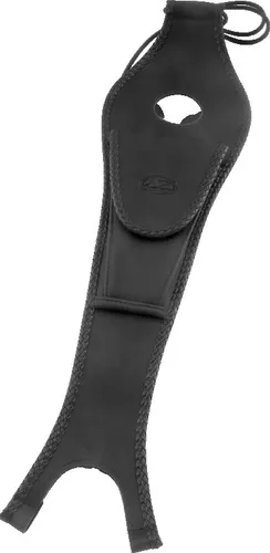 Mustang Black Original Felt Lined Tank Protector Bib W/ Pouch