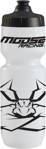 Moose Racing White Black Agroid Water Bottle 26 oz