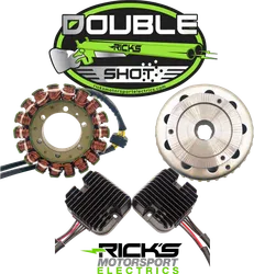 Ricks Double Shot Charging Kit Stator Regulator Fly Wheel