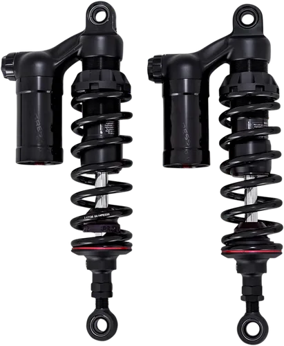 Progressive 990 Series Piggyback Rear Shocks Damper Black Pair 13.5in