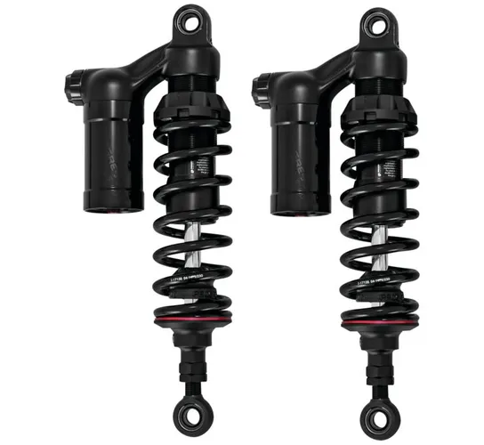 Progressive 990 Series Piggyback Rear Shocks Damper Black Pair 13in