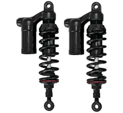 Progressive 990 Series Piggyback Rear Shocks Damper Black Pair 13in