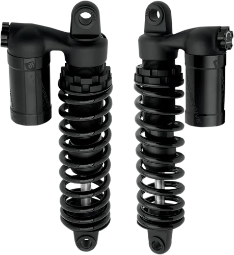Progressive 990 Series Piggyback Rear Shocks Damper Black Pair 15in