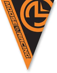 Moose Racing 60ft Orange Black String of Pennant Flags