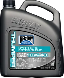 Bel Ray Thumper Synthertic Ester Engine Motor Oil 10W40 4 Liter Bottle