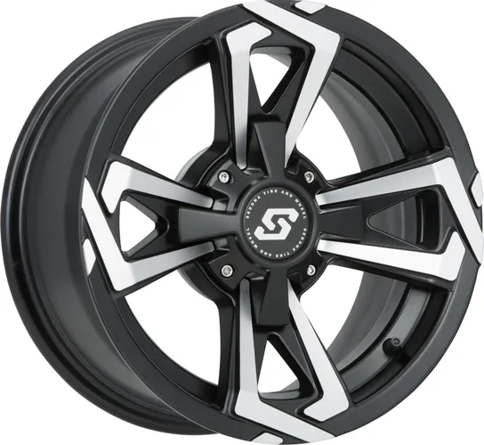 Sedona 14x7 Black Machined Riot Rim 4/156 4+3