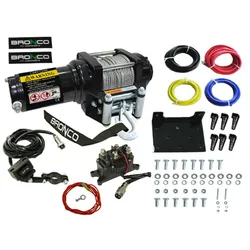 Bronco 3500 LB Winch Steel Cable Rope