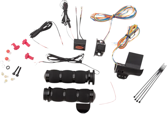 Avon Heated Grips TBW Throttle Boss Black 3 Ring