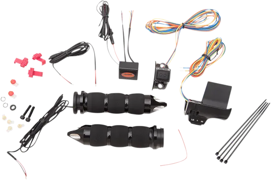 Avon Heated Grips Air Cushion TBW Black Spike