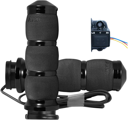 Avon Heated Grips Air Cushion TBW Black Anodized