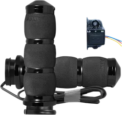 Avon Heated Grips Air Cushion TBW Black Anodized