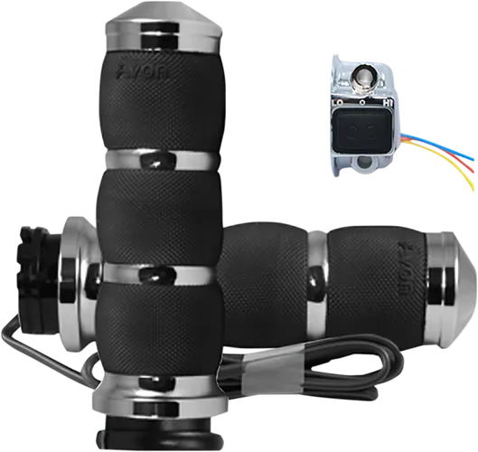 Avon Heated Grips Velvet Air Cable Chrome