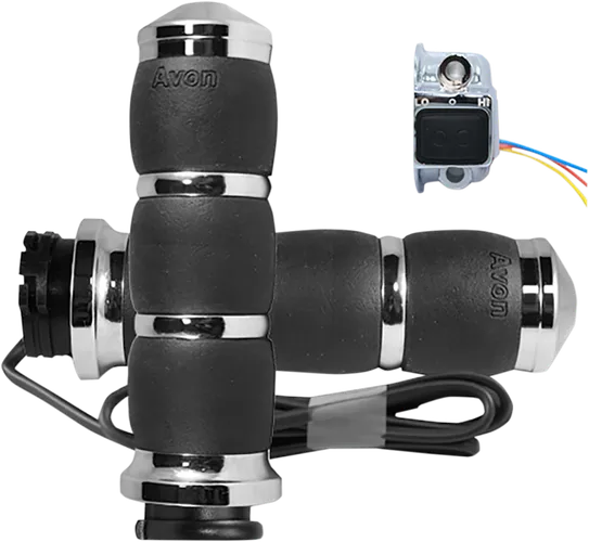 Avon Heated Grips Air Cushion Cable Chrome