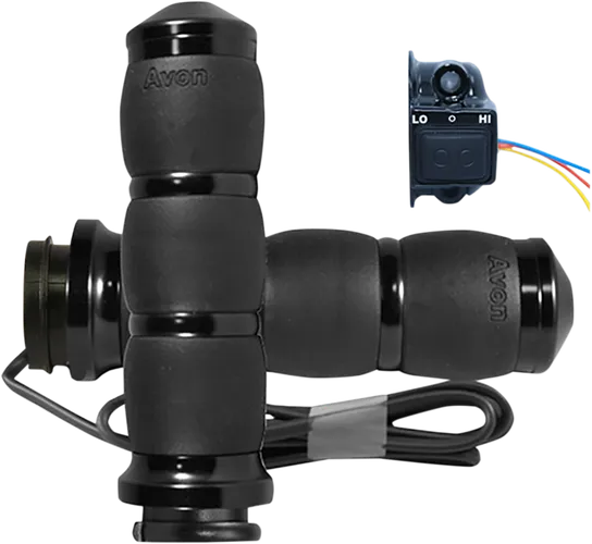 Avon Heated Grips Velvet Air TBW Black Anodized