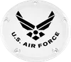 CE Chrome Billet Air Force Derby Cover