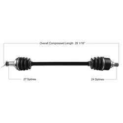 Tytaneum Replacement CV Axle Front Right or Left
