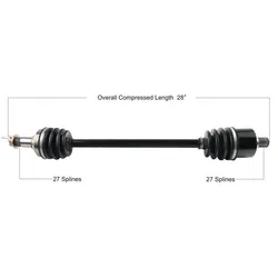 Tytaneum Replacement CV Axle Rear Left or Right