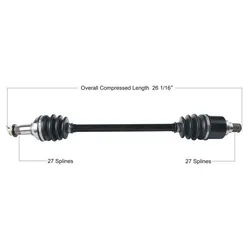 Tytaneum Replacement CV Axle Rear Left or Right