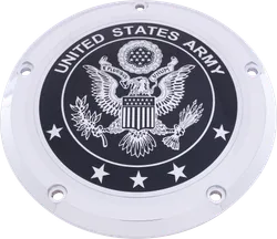 CE Chrome Billet Army Derby Cover