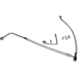 Magnum Designer Braided Front Brake Line Kit Lower Chrome ABS