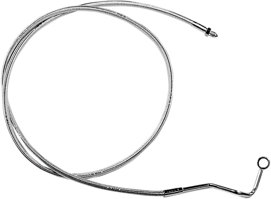 Magnum Designer Braided Front Brake Line Kit Mid Chrome ABS