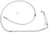 Magnum Braided Front Brake Line Cable Kit Upper Chrome ABS 6in. Over