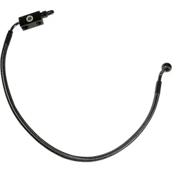 Magnum Designer Braided Front Brake Line Kit Lower Black ABS