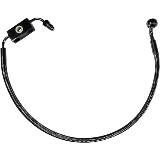 Magnum Designer Braided Front Brake Line Kit Lower Black ABS 2
