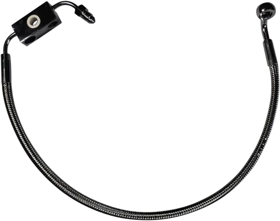 Magnum Designer Braided Front Brake Line Kit Lower Black ABS