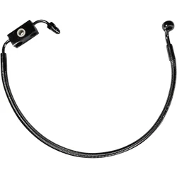 Magnum Designer Braided Front Brake Line Kit Lower Black ABS