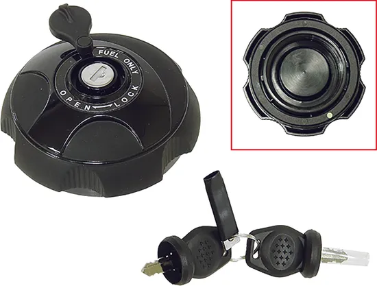 SP1 Black Locking Gas Fuel Cap