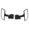 Bronco Black 1.5-2in Roll Bar Clamp On Side View Mirror Pair
