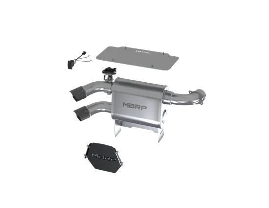 MBRP Stainless Steel Performance Dual Slip On Muffler Exhaust Tail Pipe CF Tip