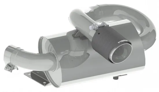 MBRP Stainless Steel Performance Slip On Muffler Exhaust Tail Pipe CF Tip