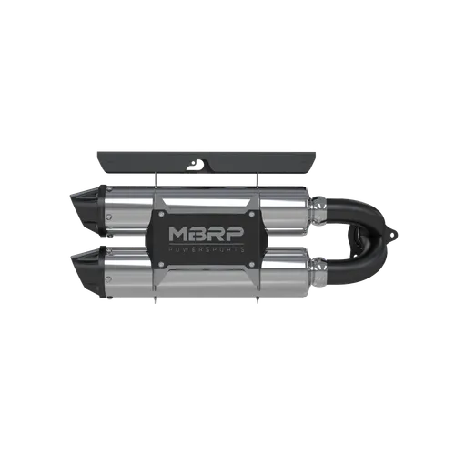 MBRP Stainless Steel Power Tech 4 Slip On Dual Stack Muffler Tail Pipe Exhaust