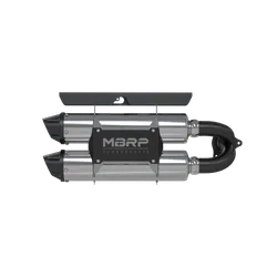 MBRP Stainless Steel Power Tech 4 Slip On Dual Stack Muffler Tail Pipe Exhaust
