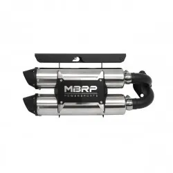 MBRP Stainless Steel Power Tech 4 Slip On Dual Stack Muffler Tail Pipe Exhaust