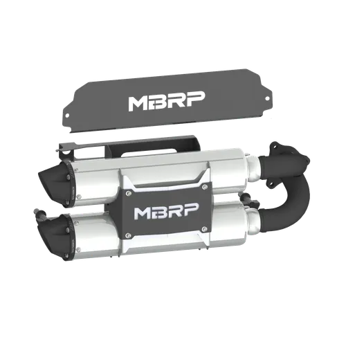 MBRP Stainless Steel Performance Dual Stack Muffler Exhaust Tail Pipe