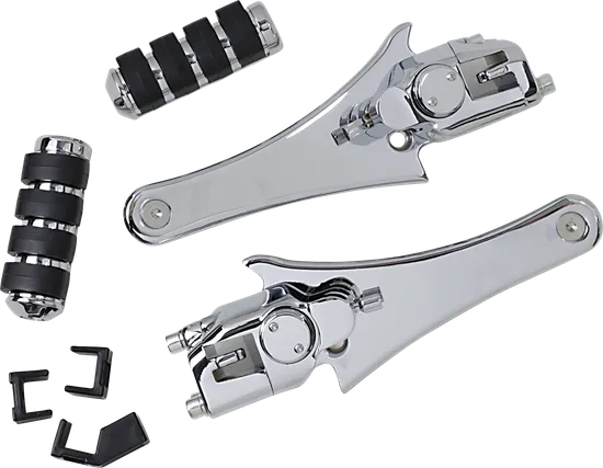 Kuryakyn Chrome Adjustable Passenger Footpegs w Mount