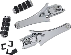 Kuryakyn Chrome Adjustable Passenger Footpegs w Mount for Board