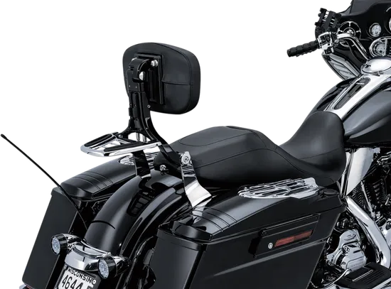 Kuryakyn Multi-Purpose Driver Passenger Backrest Kit Black