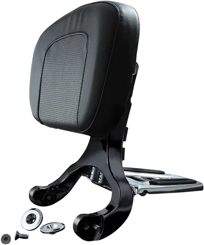 Kuryakyn Multi-Purpose Driver Passenger Backrest Kit Black